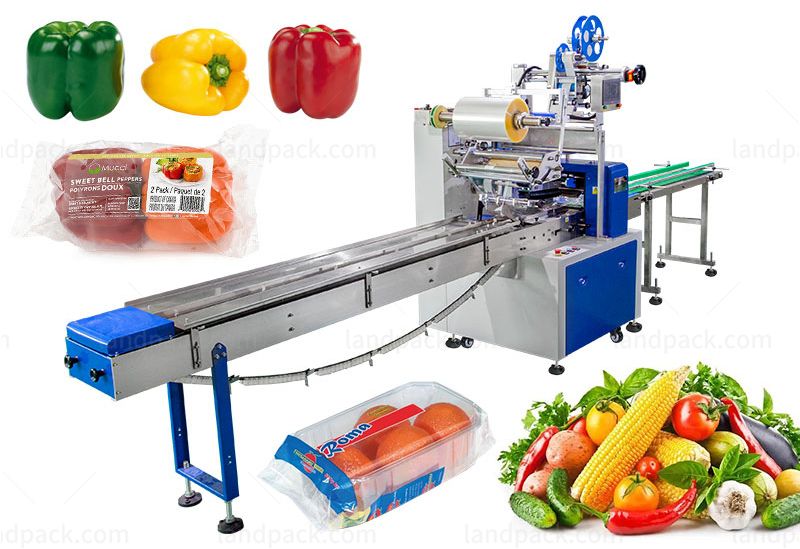 Horizontal Fresh Vegetables Bell Pepper HFFS Flow Packaging Machine